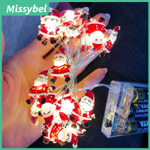 New LED Christmas Lights Santa Claus Snowman Snowflake Christmas Tree LED Flashlight Garland Decorative Christmas Decorative Christmas Jewelry Family New Year Gift