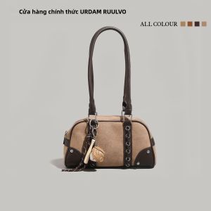 URCDN RDALVO | Túi Boston Da Lộn Vintage