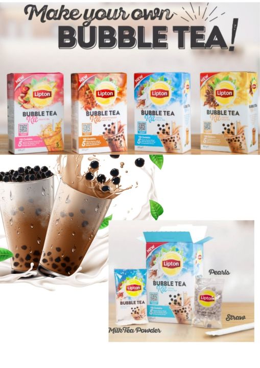 Lipton Bubble Tea Kit / Milk Tea 5 Servings / 325g | Lazada PH