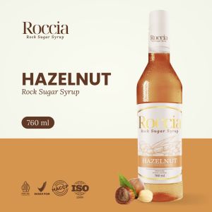 Roccia Rock Sugar Syrup Hazelnut - Syrup Gula Batu Rasa Hazelnut 760ml