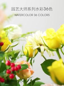 36 Color Master Series ชุดสีน้ำความเข้มข้นสูง Pearlescent สีทึบอุปกรณ์วาดภาพศิลปะสีน้ำเล็บ Pigment
