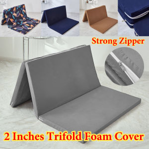 Trifold Foam Cover with Zipper 2 Inches Thickness Foam Cover Bed Protector Foam not Included
