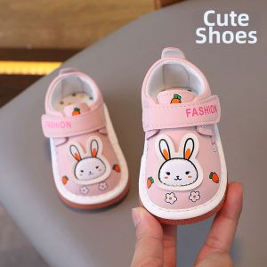 Noise Making Soft Sole Anti-slip Baby Girl Walking Shoes