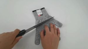 Grade 5 Anti-cut and Wear-resistant Pineapple Pattern Kitchen Slaughtering and Fish Killing Anti-cut Breathable Gloves