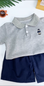 Boys clothes suits high quality summer toddlers Two piece set pleasantly cool T-shirt Striped shirt fashion Costumes