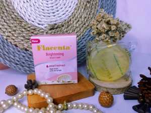 SABUN PLACENTA BRIGHTENING Pearl Extract Netto 80 Gram Sabun Pemutih Instant