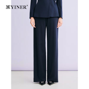 Spring Casual Pants with Draping and Flared Leg