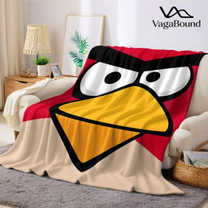 A-Angry-s B-Birds Flannel Blanket Warm Soft Halloween Christmas Couch Warm Cozy Decorative Decor Gift for All Season