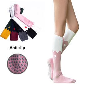 Fashion Yoga Pilates toes socks for women Non-slip floor sports Calf socks