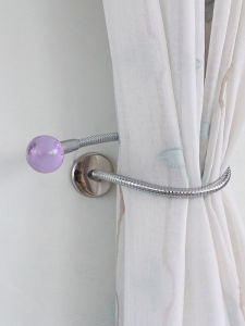 Flexible Curved Curtain Hooks Wall Hooks Versatile Shapes Luxury Living Room Bedroom Storage Tie Back Modern Minimalist