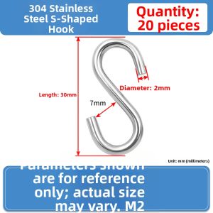 JINJUNTAI | Stainless Steel S Hook for Wall Mount
