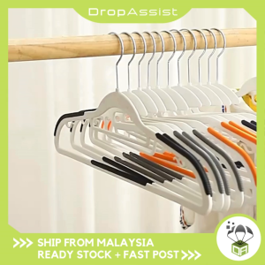 DROPASSIST 2046 1pcs Anti Slip No Trace Hook Clothes Hanger Penyangkut Baju Kalis Angin Tidak Mudah Jatuh
