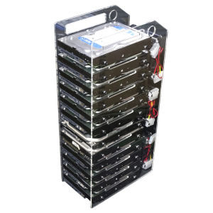 ฮาร์ดไดรฟ์คอมพิวเตอร์ภายนอกแร็ค Multi-Bay Expansion Cage รองรับ 35 นิ้วกล่องเก็บยึดคงที่สำหรับเดสก์ท็อปพีซีแล็ปท็อป