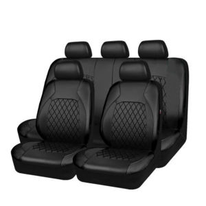 5 Seats Universal Car Seat Set PU Leather Car Seat Cushion Fully Surrounded Protective Pad Anti-Scratch Car Interior Accessorie