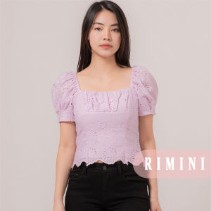 RIMINI - Atasan Cewe Crop Top Dinner Sabrina Korean Style S-XL - Serra Top 524821