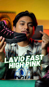 Sepatu Hiking Pria Wanita Kulit PU Hitam Outdoor Nyaman Lavio Fast High