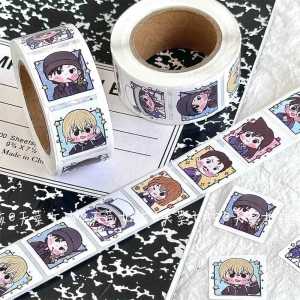 New Cartoon Good-looking Ins Detective Conan Roll Stickers Decorative Journal Sealing Paste Conan Stickers