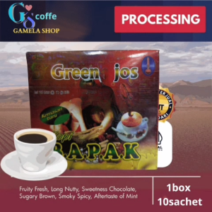 robusta giling grendengan halus kopi bubuk instan tanpa gula sachetan
