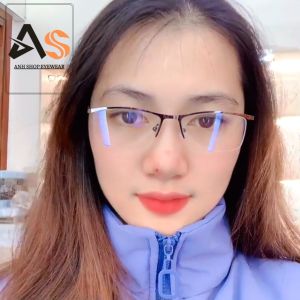 [3-5/8 Hoàn Tiền 25%] Gọng kính xẻ cước nửa viễn thời trang nam nữ 5910A
