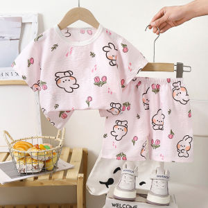 JIFANPAUL | Breathable Cotton Short Sleeve Pajama Set 2pc