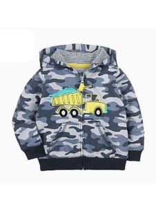 Jaket Bayi Motif Army Truck Import BABY463
