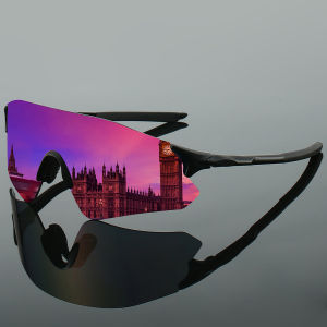 KAMMPT Wrapped Round Sports Goggle Men New Rimless Mirror Outdoor Hiking Sunglasses Trendy Punk Design Anti-UV Cycling Shades