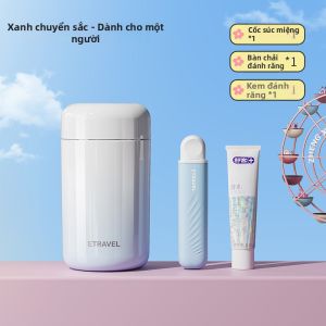 ETRAVEL | Cốc Đánh Răng Du Lịch 4-trong-1 Có Khoang Lưu Trữ