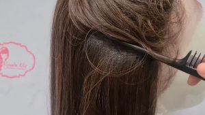 Hand-tied Full Lace Wig Ariana Black Brown