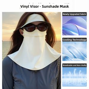 Full Face Sun Protection Mask Cap Integrated Ice Sensation