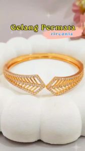 GL 201 - Gelang Bangkok/Bangle Dewasa Mewah Perhiasan Lapis Emas 18K Terlaris Gelang Tangan Xuping Wanita - Cute