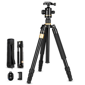 SIHAO Aluminium Alloy Camera Tripod Video Monopod Professional Extendable Tripod with Quick Release Plate and Ball Head