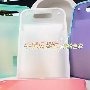 แฟ้มใส่เอกสาร ขนาดA4 กระเป๋าใส่เอกสาร 13ช่อง ฟรี!สติ๊กเกอร์ ซองใส่เอกสาร สำหรับพกพา วัสดุพลาสติก