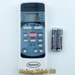 Điều Khiển Điều Hòa Reetech R51M-E Remote Máy Lạnh Reetech - tặng kèm pin