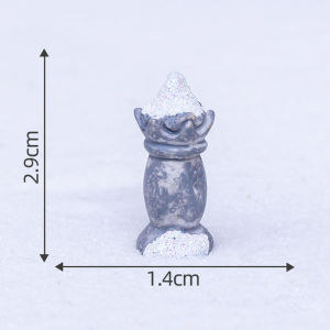 Micro Landscape Creative Retro Chinese Style Jiangnan Snow Bridge House Decoration Handmade Finish Resin Rockery Pavilion