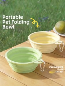 7o | Foldable Portable Pet Feeding & Drinking Bowl