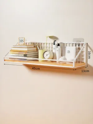 Wall Mount Organizer No Drilling Required Floating Shelf