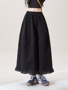 SHANGWEILUO | Vintage Retro Style High Waist A-Line Slim Half Skirt