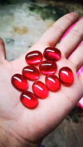 Cincin Pria Ring Tanam Merah Siam Delima Bangkok Crystal