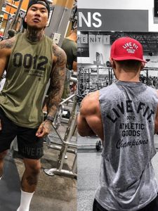 JSGJ | Mens Sport Vest Breathable Elastic Sleeveless Large Size
