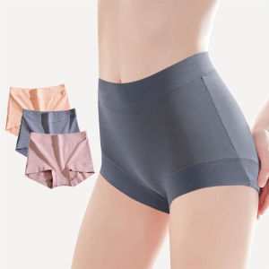 3 cái quần lót cao tầng của phụ nữ Quần short cotton ấm cúng Cô Gái Quần lót bụng nội y nữ cỡ lỡn M-3XL