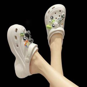 Giày Đế Xuồng Đế Dày Mùa Hè Cho Nữ Giày Đi Biển Chống Trượt Giày Đế EVA Thoải Mái Phong Cách Ngọt Ngào Đế Cao Su