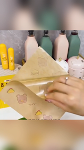 50Pcs Paper Sandwich Bags Double Open Snack Bags Grease Resistant Pretzel Bags Food Grade Wood Pulp Brown Deli Wrapper for Food Stand Carnival Movie Theater Restaurant & Catering