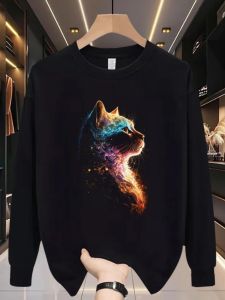 Mens Long Sleeve T-Shirt Pure Cotton Loose Spring Autumn Style Comfortable Casual Fashionable Inner Wear Top for All Ages