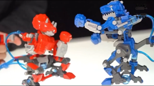 Hydraulic Boxing Dino Kids STEAM Building Toy 2pc Set
