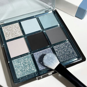 KAPEINE Flowing Light Nine Colors Eyeshadow Palette Matte Pearl Highlight Smoky Eye Makeup Palette Affordable for Students