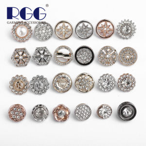 Nút Kim Loại Thời Trang Đính Đá Rhinestone Sáng Lấp Lánh Cho Áo Sơ Mi Nam Áo Len Cardigan Nữ Nút Cổ Áo Pha Lê Nhỏ