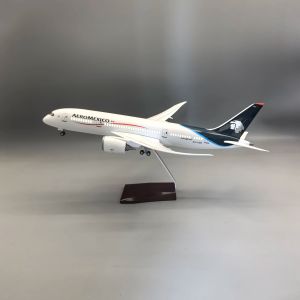 New 43cm Aeromexico B787 Airplane Model Toy Kit For 787 Resin Diecast Plane Model with Stand for Collections Displays Gift