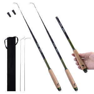Goture | Cần Câu Cá Tenkara Bằng Sợi Carbon Siêu Nhẹ SYLVA 2 Chiếc Dành Cho Cá Hồi Suối Câu Cá Nhỏ Câu Cá Ven Bờ - Chọn Chiều Dài Của Bạn: 1.2m/1.5m/1.8m/2.1m