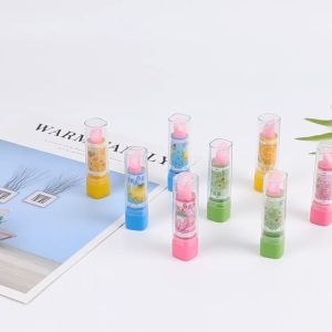 BabyShop-A70 Penghapus Model Lipstik Karakter Buah Random / Penghapus Pensil Eraser Buah Warna Warni