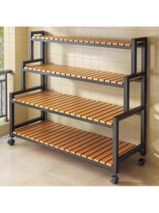 MOLORE | Moveable Wheeled Multi-tier Flower Stand Shelf